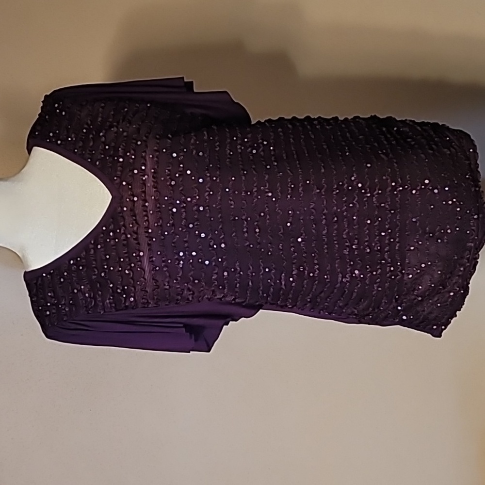 Panilli purple sequined top size XL